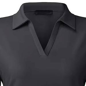 Polo pour femme grande taille en gros, Polo décontracté oversize pour femme, Polo ajusté extensible pour femme, Polo de performance pour femme - Product Image 5