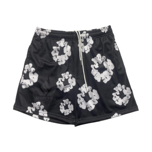 <b>Men's</b> Graphic Print Beach Swim Shorts Quick Dry Lightweight Mesh Drawstring <b>Trunks</b> with Pockets Knee Length Casual Summer Wear - Product Image 1