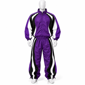 Ensemble de survêtement décontracté pour homme, à capuche, deux pièces, respirant, coupe-vent, personnalisable, streetwear de haute qualité, pour le jogging - Product Image 6