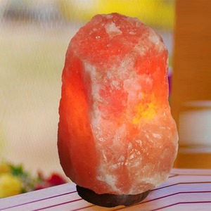 Himalayan Salt Lamp with Neem Wood Base+Plug+Switch + Night Lamp for Air Purification Therapy Natural Mineral Rock Light - Product Image 2
