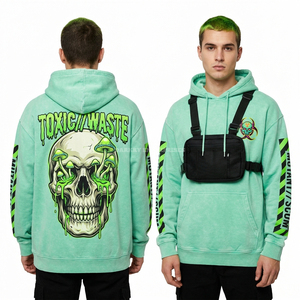 เสื้อฮู้ดดี้ทรงหลวม 350GSM ผ้าเฟรนช์เทอร์รี่ สำหรับผู้ชาย ผลิตจากผ้าฝ้ายออสเตรเลียที่ยั่งยืน ระบายอากาศได้ดี ขายส่งเสื้อผ้ากีฬาจากซัพพลายเออร์ - Product Image 6