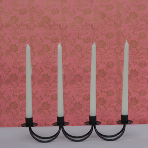 Wholesale Black Iron <b>Hurricane</b> <b>Candle</b> Holder Stand Modern Minimalist Design Handmade Eco-Friendly Home Decor Wedding Tabletop - Product Image 3
