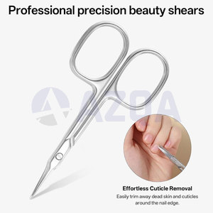 Tijeras Profesionales de Acero Inoxidable para Cutículas y Cejas, Set de Tijeras de Belleza para un Cuidado Preciso de las Uñas - Product Image 4
