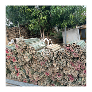 Bambou naturel fendu en deux, droit et sans nœuds - Product Image 4