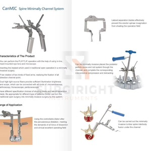 Sistema de Retracción Tubular Mínimamente Invasivo (MIS) PLIF TLIF, Conjunto de Instrumentos Ortopédicos para Cirugía de Columna Vertebral de SurgiRight - Product Image 5