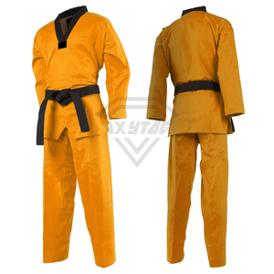 Uniforme de Taekwondo Directo de Fábrica, Cuello Blanco y Negro, Dobok, Proveedor OEM con Logotipo Personalizado para Clubes y Marcas de Artes Marciales 2026 - Product Image 6
