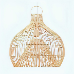 Chụp đèn làm nguồn cung cấp vật liệu tự nhiên thủ công mặt dây đèn Khung vòng Linen mây handmade ánh sáng Bìa Nguồn cung cấp - Product Image 1