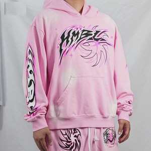 เสื้อฮู้ดดี้ลำลองแบบยูนิเซ็กซ์ ดีไซน์พิมพ์ลายดิจิทัล ปักลาย  ชุดวอร์มผ้าฝ้าย 100% สำหรับฤดูหนาว ลายเรียบ ระบายอากาศได้ดี - Product Image 2