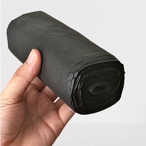 Black LDPE Moisture Proof Heat Seal Zipper Top Disposable Food Grade Household Trash Bags for <b>Kitchen</b> Waste - Product Image 6