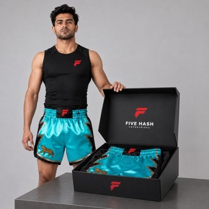 Durable Muay <b>Thai</b> <b>shorts</b> featuring reinforced seams comfortable fit and premium quality for regular martial arts practice - Product Image 6
