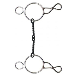 Bocado para Caballo de Acero Inoxidable de Alta Calidad, Tipo Wonder Bit de 5 Pulgadas, con Boca Retorcida de Acero Azulado, Premium para Control Ecuestre - Product Image 4