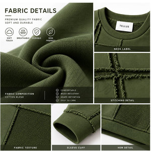 Sudaderas de Hombre con Logotipo Personalizado, Servicio OEM Profesional, Ropa Urbana, Sudaderas de Manga Larga para Hombre, Más Vendidas - Product Image 6