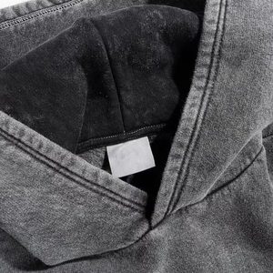 Sweat à capuche délavé à l'acide, service OEM personnalisé, sweat à capuche en molleton 100% coton, marque privée, logo personnalisé, vente en gros, usine - Product Image 6