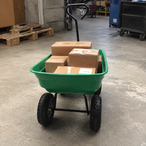 Chariot de jardin avec cadre en métal et caoutchouc de 10 pouces, plateau en plastique, utilisé pour le jardinage et le transport d'outils et de plantes OEM/ODM ODGGAD010 - Product Image 1