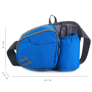 Riñonera Oxford Impermeable Ligera con Bolsillos Dobles con Cremallera, Correa Ajustable, Bolsa Deportiva para Correr y Ciclismo - Product Image 6