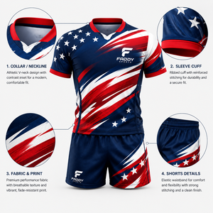 Ensemble d'uniformes de rugby sublimés personnalisés, maillot et short de rugby respirants à séchage rapide, vêtements d'entraînement haute performance, vêtements d'équipe - Product Image 4