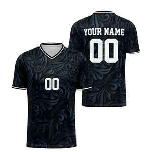 Conjuntos de Camisetas de Fútbol Sublimadas con Estilo Personalizable, 100% Poliéster, Impresión por Transferencia de Calor, Secado Rápido, Servicios OEM, Camisetas Personalizadas para Equipos - Product Image 3
