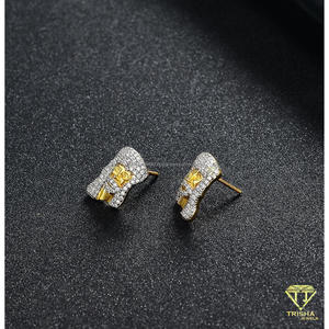 Pendientes de Diamantes Moissanite con Incrustaciones de Plata de Ley 925, Joyería de Lujo Estilo Hip Hop para Hombre - Product Image 4