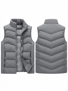 Vêtements ZEDDISH pour hommes, veste d'hiver coupe-vent respirante légère, col montant, manches à volants, polyester/coton - Product Image 4