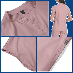Uniformes Médicos Unisex de Alta Calidad para Enfermeras, Tela Elástica Personalizada, Impresión de Logotipo Personalizado, Servicio OEM, Tiempo de Entrega de Muestra de 7 Días - Product Image 5