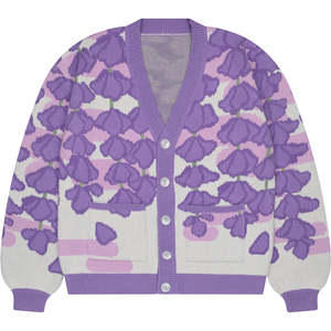 Pull en mohair douillet à boutons, respirant et chaud - Pull d'hiver moelleux - Haut en tricot doux et respirant pour femme - Product Image 1