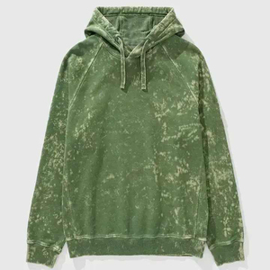 เสื้อฮู้ดดี้ผู้ชายสไตล์ใหม่ล่าสุด ล้างสีแบบแอซิดวอช รับสกรีนโลโก้ เสื้อฮู้ดดี้ลำลองพื้นฐาน ผ้าคอตตอนผสม ล้างสีแบบแอซิดวอช - Product Image 1