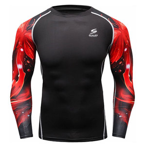 Rashguard de BJJ à manches longues pour hommes, idéal pour la course et l'entraînement en salle, protection UPF50+, tissu 260g, matière durable pour une liberté de mouvement athlétique totale - Product Image 1