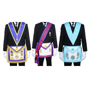 High Quality Sovereign Grand Commander White Crown <b>Cap</b> Custom Gold Embroidery Gold Bullion Ceremonial Regalia - Product Image 5