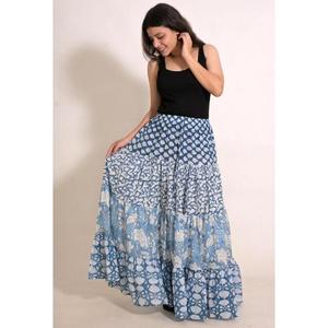 Bohemian Handmade Cotton <b>Patchwork</b> Printed Maxi <b>Skirt</b> Women's Long <b>Skirt</b> Festival Fashion - Product Image 2