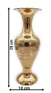 Handcrafted Brass <b>Vase</b> for Home Decor & Gifting | Antique Brass Flower <b>Vase</b> | Polished Brass <b>Decorative</b> <b>Vase</b> - Product Image 3