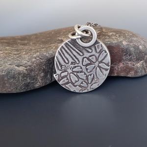 Pendentif artisanal en argent sterling avec agate dendritique, plaqué or vintage, bijou élégant et original, cadeau de fiançailles - Product Image 6