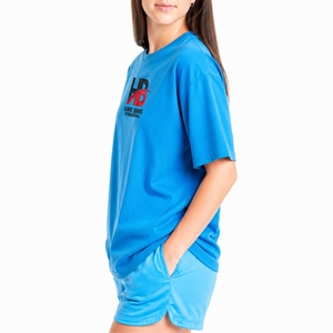 ชุดเสื้อยืดและกางเกงขาสั้นผู้หญิงแบบสั่งทำพิเศษ ทรงหลวม เนื้อผ้านุ่ม ระบายอากาศได้ดี น้ำหนักเบา ผลิตตามสั่ง - Product Image 3