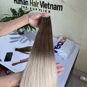 Extensions de cheveux européens Remy, 100 cheveux humains, Double bande, qualité supérieure - Product Image 4