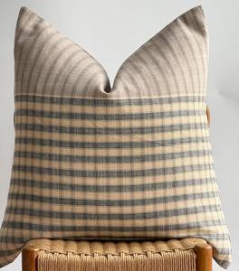 Funda de Cojín de Algodón 100% Tejido a Cuadros |   Funda de Almohada Decorativa con Diseño a Cuadros Estilo Rústico |   Venta al por Mayor Personalizada - Product Image 1