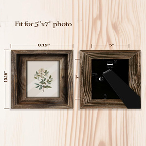 Chất Lượng Cao Gỗ Thông Handmade 5X7 Khung Ảnh Tuyệt Vời Khắc Cho Tường Và Bàn Hiển Thị Các Bà Mẹ Món Quà Ngày Gia Đình Bán Buôn - Product Image 4