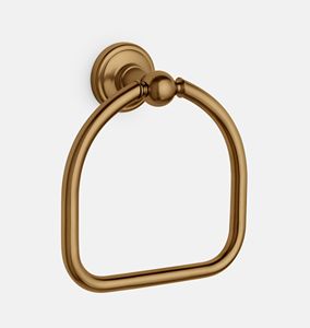 Porte-serviette mural moderne en laiton inoxydable, accessoire de salle de bain tendance, également utilisé près du lavabo. - Product Image 2