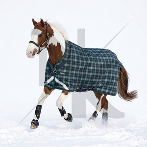 Premium Horse Turnout <b>Blanket</b> Custom Logo Lightweight Ripstop <b>Waterproof</b> Breathable Cotton Equine Rug Outdoor Rain Protection - Product Image 2