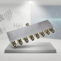 Diviseur de puissance RF 8 voies de qualité supérieure 0,1-1,3 GHz, répartiteur coaxial N-Femelle pour systèmes de test et de mesure RF