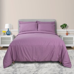 Juego de Ropa de Cama de Lino 100% Impermeable para Hotel, Juego de Ropa de Cama de Lino de Calidad Francesa, Diseño Sólido - Product Image 6