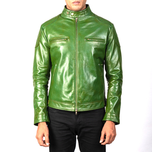 Best-Selling Mens <b>Long</b>-Length Winter Stand Collar <b>Jacket</b> Customized Logo High Street Genuine <b>Leather</b> OEM Designed <b>jacket</b> for men - Product Image 2