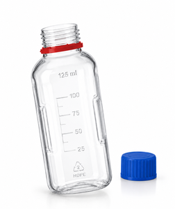 Botella de Plástico HDPE Transparente de 125 ml con Tapa de Rosca, Etiqueta Escribible, a Prueba de Fugas, Reutilizable, Envase Multiusos - Product Image 6