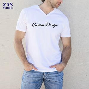 Camiseta de Manga Corta Casual para Hombre, Cuello en V, Corte Ajustado, 100% Algodón, Ecológica, de Secado Rápido, Calidad de Marca - Product Image 5