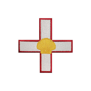 Guernsey Flag Patch Iron On Patch Sew on <b>Badge</b> Embroidered Patch - Product Image 1