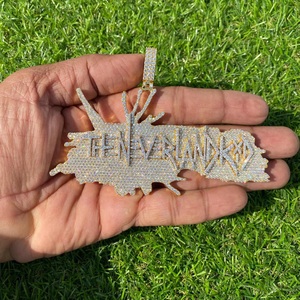 Oferta Especial: Colgante de Plata de Ley 925 con Diamante Moissanita, Letra Personalizada con Incrustaciones de Diamantes, Amuleto Hip Hop Unisex, Joyería Brillante para Fiesta, Regalo - Product Image 4