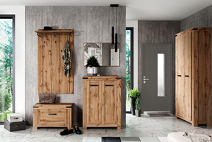 Mueble de Salón Moderno de Lujo Rústico de Madera Maciza con 2 Estantes, Puertas de Panel Plano, Mueble de Almacenamiento, Diseño Moderno de Casa de Campo - Product Image 5