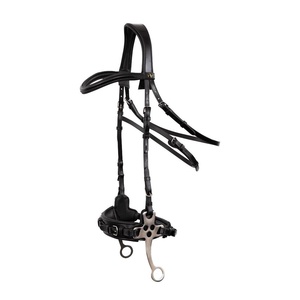 2026 Brida de cuero de grano completo estilo western hecha a mano con doble costura y riendas, productos para carreras de caballos ingleses de la India - Product Image 1