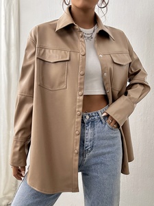 Top Corto de Piel Sintética para Mujer, Ajustado, Estilo Urbano, Sin Mangas, Informal, para Club, Camisa de Piel Sintética Suave, Atuendo Moderno para Fiesta - Product Image 4