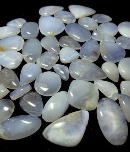 Ágata Azul de Encaje, Calidad Superior, 100% Natural, Cabujón, Gema Suelta para Joyería - Product Image 5