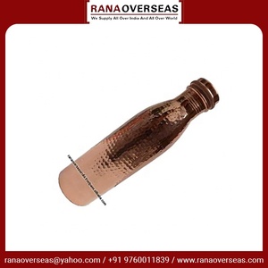 Botella de Cobre con Diseño Martillado, 1 Litro, para Beber Directo, Ecológica, con Tapa, para Hogar, Hotel, Oficina, al Mejor Precio - Product Image 3
