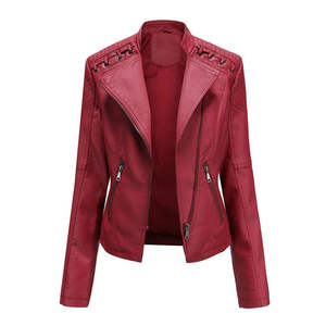 New Causal Vintage PU Leather Jacket Coat <b>Men</b> Spring Outfit Design Motor Biker Pocket Leather Jacket New Arrival <b>Men's</b> Casual - Product Image 1